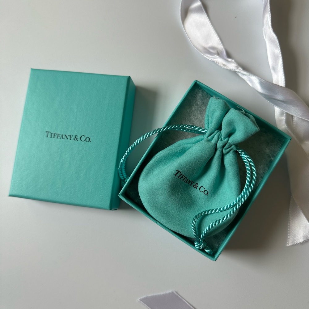 Tiffany & Co jewelry blue box and Tiffany Blue pouch